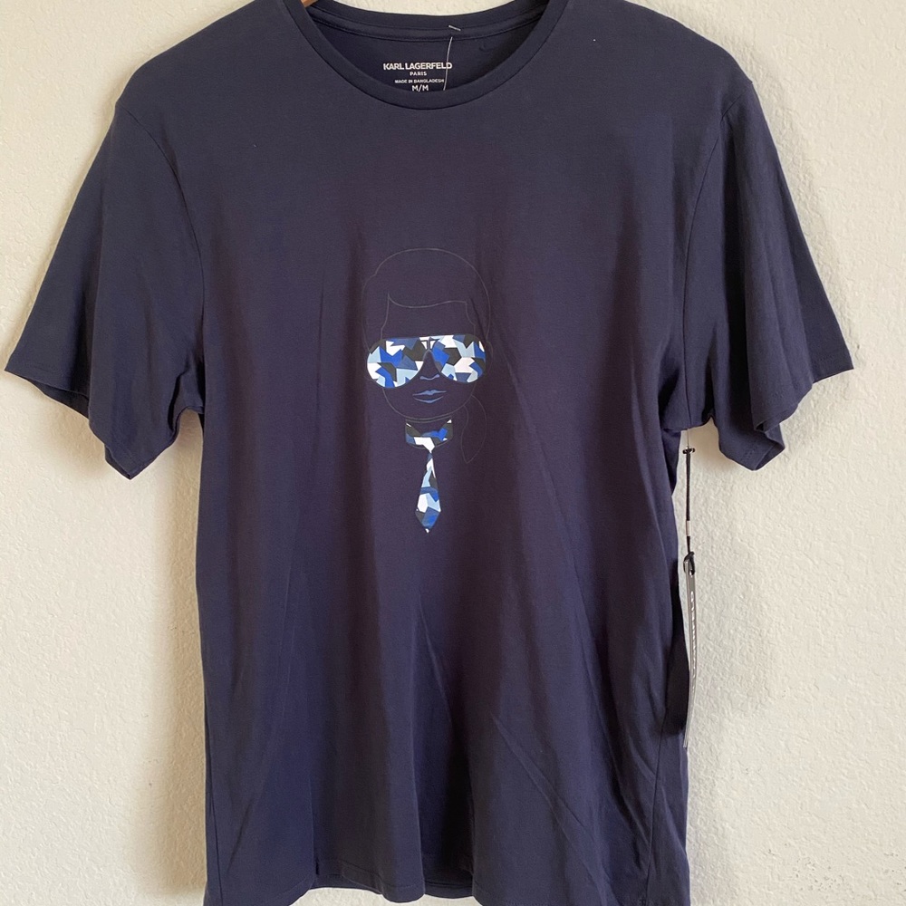 Karl Lagerfeld Karl Head With Camo Glasses Tee 👕